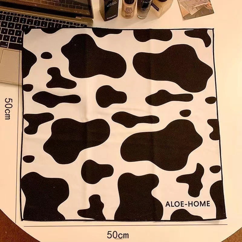 Simple Cartoon Printed Cat Cloth Cosmetic Bag