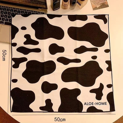 Simple Cartoon Printed Cat Cloth Cosmetic Bag